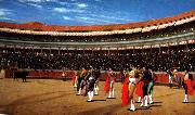 Jean Leon Gerome Plaza de Toros  : The Entry of the Bull Norge oil painting reproduction
